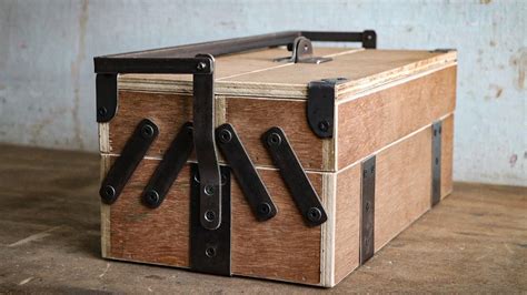 how to make a metal tool box|homemade wooden tool box.